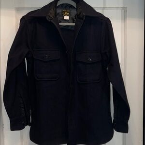 Vintage Sport King CPO Navy wool blend shirt jacket Medium